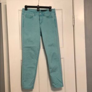 Calvin Klein Teal Cropped Jeans
